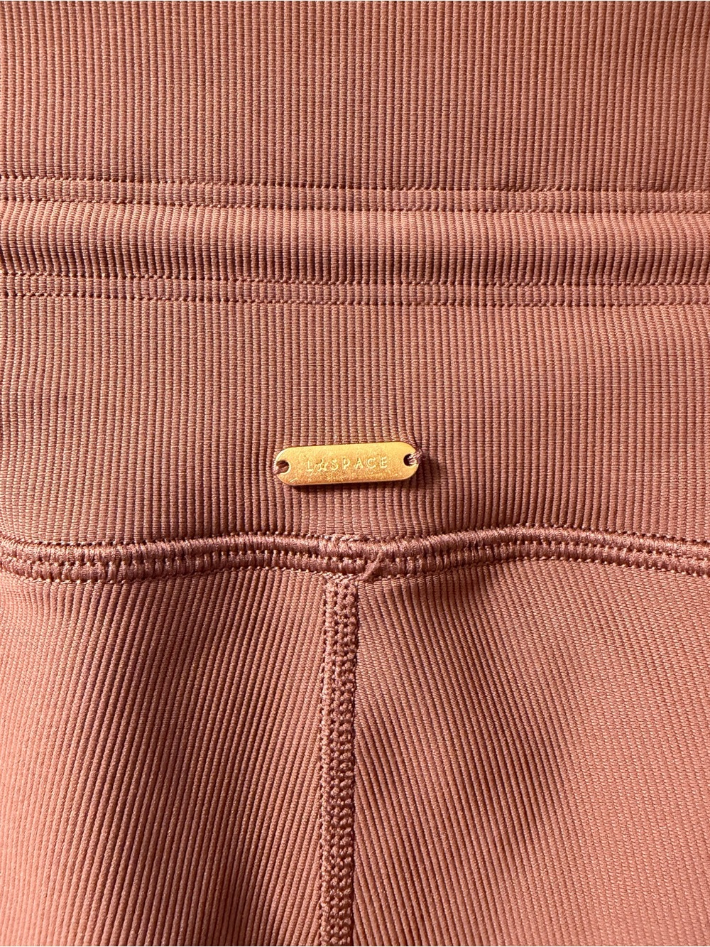 l*space Active Ribbed Leggings in Chestnut - Picture 3 of 5